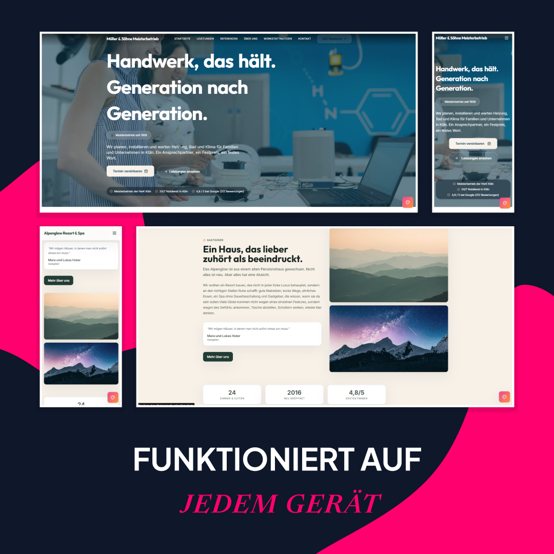 Responsive Website erstellen lassen: Warum Mobile Design für lokale Betriebe entscheidend ist